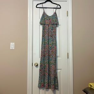 French Connection floral print maxi dress size XS
